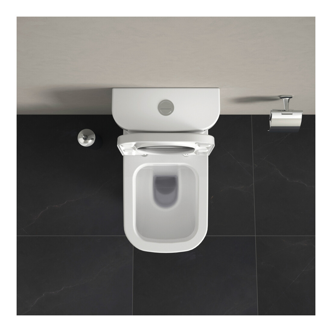 Duravit WC combiné sur pied, chasse profonde Happy D.2 36,5x63 cm, 4,5 l, évac. horiz./obliq., blanc