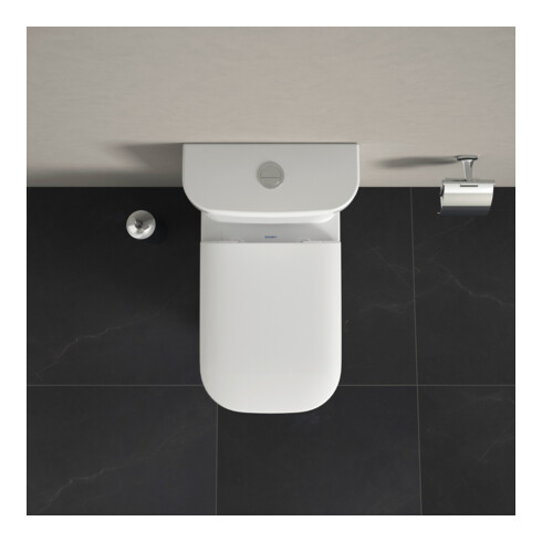 Duravit WC combiné sur pied, chasse profonde Happy D.2 36,5x63 cm, 4,5 l, évac. horiz./obliq., blanc