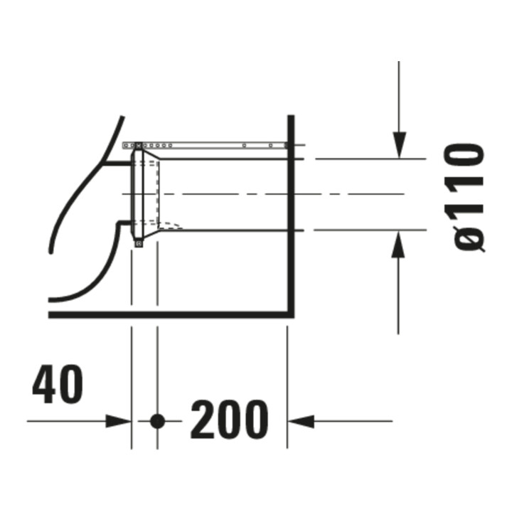 Duravit WC combiné sur pied, chasse profonde Happy D.2 36,5x63 cm, 4,5 l, évac. horiz./obliq., blanc