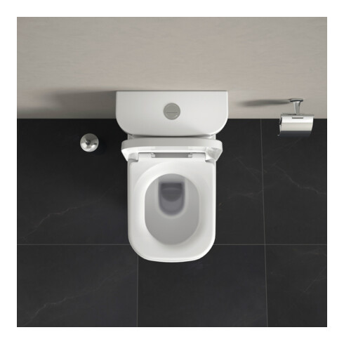 Duravit WC combiné sur pied, chasse profonde Happy D.2 36,5x63 cm, 4,5 l, évac. horiz./obliq., blanc