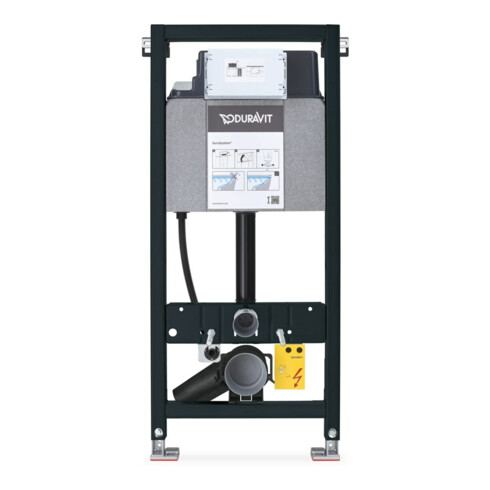 Duravit WC-élément DuraSystem 50x114,8 cm, avec chasse, monté, poudre