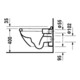 Duravit WC mural, cuvette à chasse profonde Starck 3 avec abattant, blanc-2