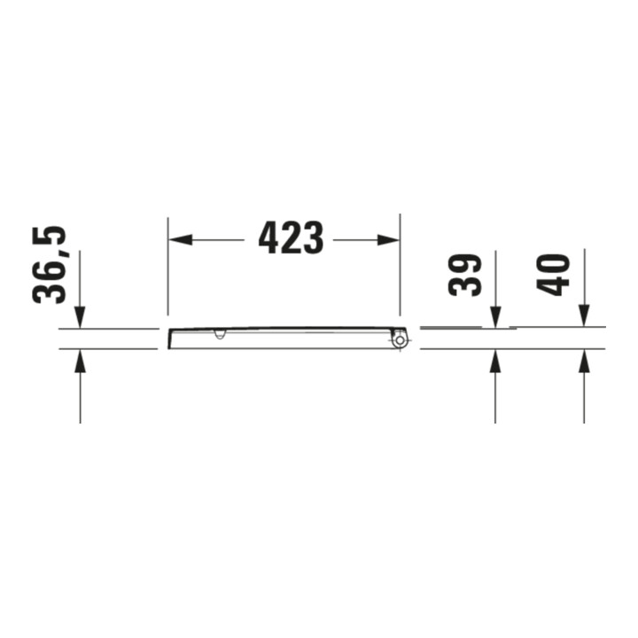 Duravit WC-Sitz Balcoon Compact 37x54 cm, abattant, avec abaissement, Clay ter ma