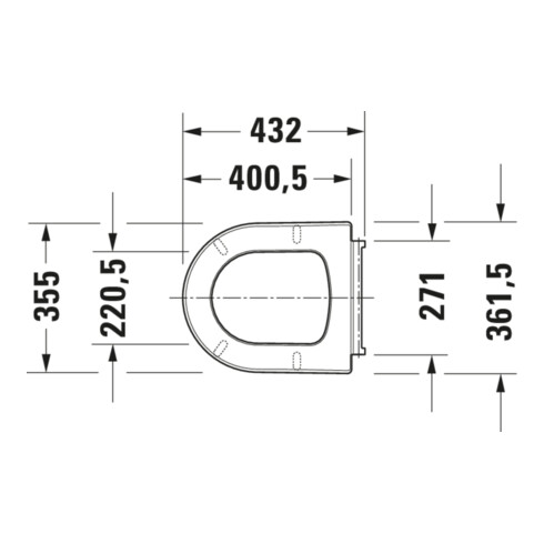 Duravit WC-Sitz Balcoon Compact 37x54cm, abn., m Absenkaut., Clay ter ma
