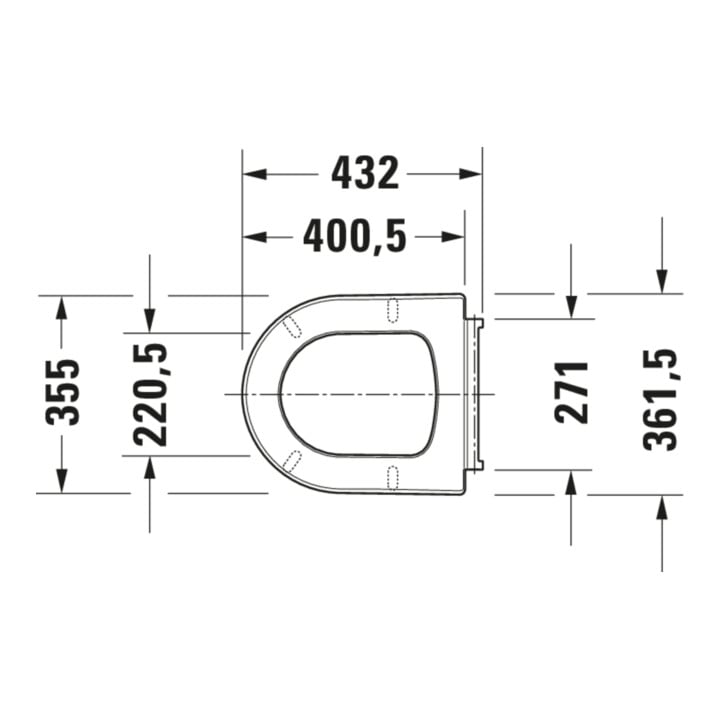 Duravit WC-Sitz Balcoon Compact 37x54cm, abn., m Absenkaut., Clay ter ma