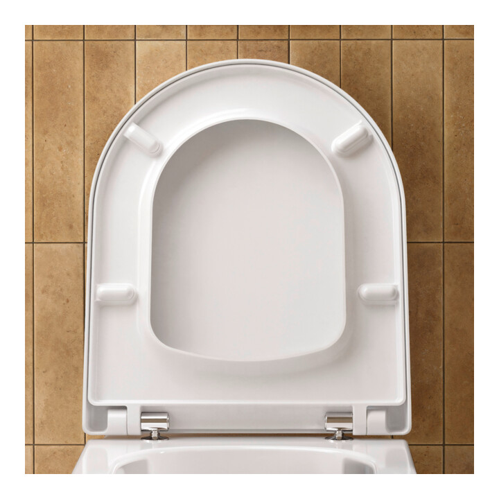 Duravit WC-Sitz Balcoon Compact 37x54cm, abn., m Absenkaut., we. s-matt