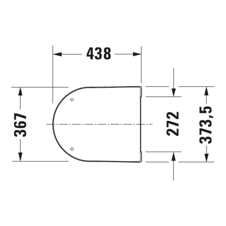 Duravit WC-Sitz Balcoon Compact 37x54cm, abn., m Absenkaut., we. s-matt