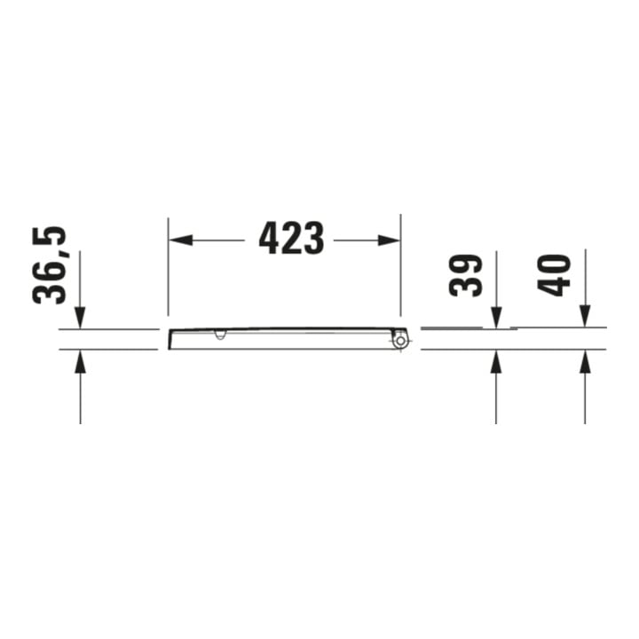 Duravit WC-Sitz Balcoon Compact 37x54cm, abn., m Absenkaut., we. s-matt