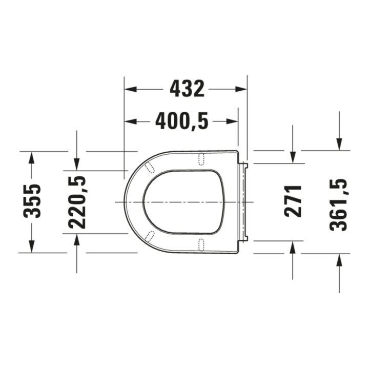 Duravit WC-Sitz Balcoon Compact 37x54cm, abn., o Absenkaut., Clay ter ma