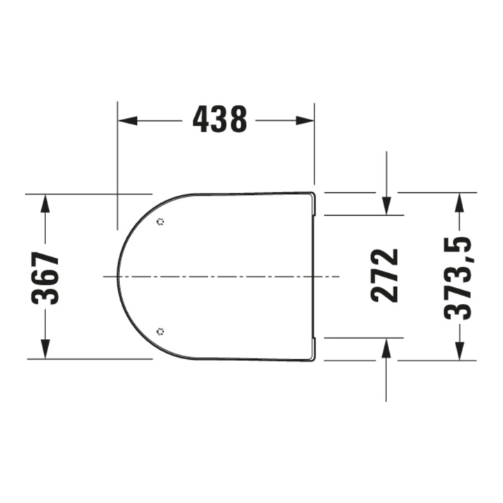 Duravit WC-Sitz Balcoon Compact 37x54cm, abnehmb., m Absenkaut., we. hgl