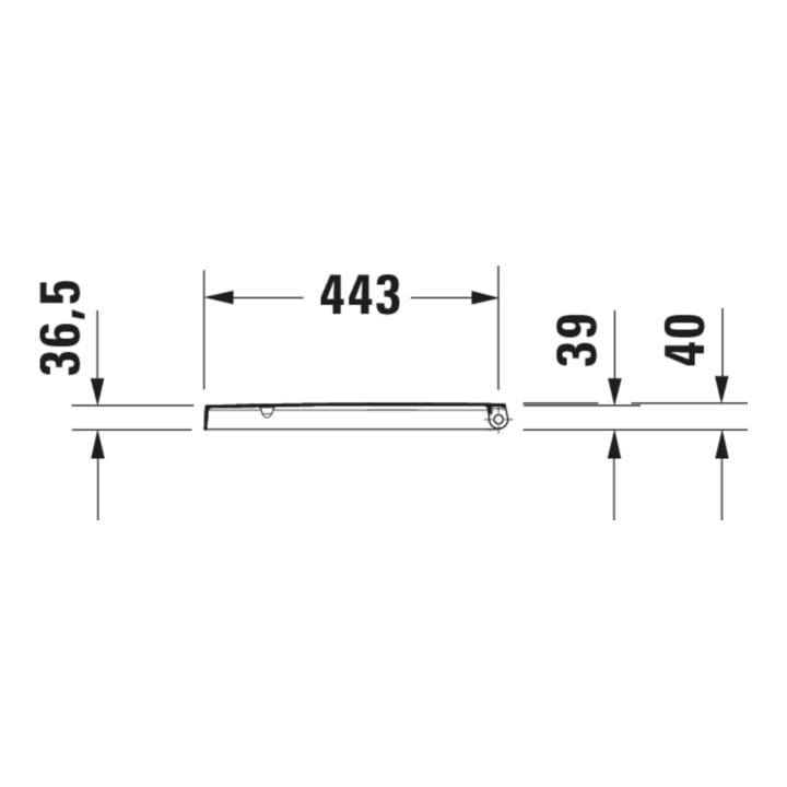 Duravit WC-Sitz Balcoon Überlappend, abn., m Abs, Clay ter ma