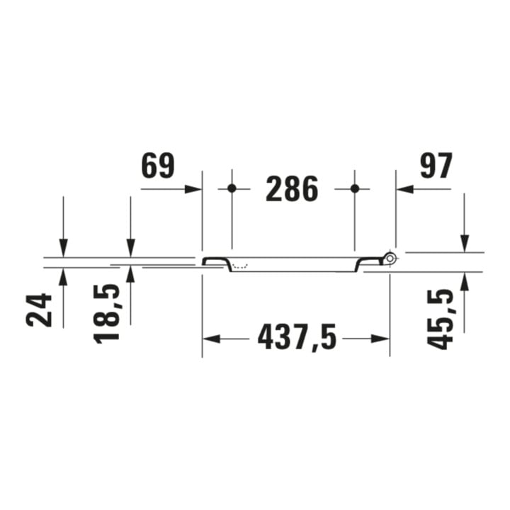 Duravit WC-Sitz Balcoon Überlappend, abn., m Abs, Clay ter ma