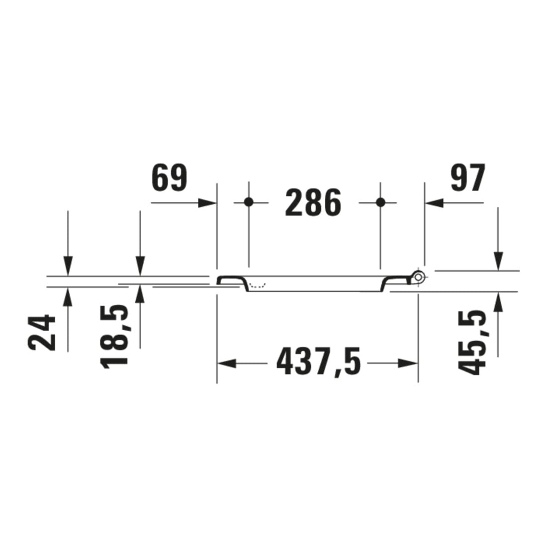 Duravit WC-Sitz Balcoon Überlappend, abn., m Abs, Clay ter ma