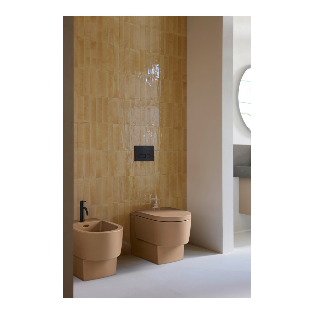 Duravit WC-Sitz Balcoon Überlappend, abn., m Abs, Clay ter ma