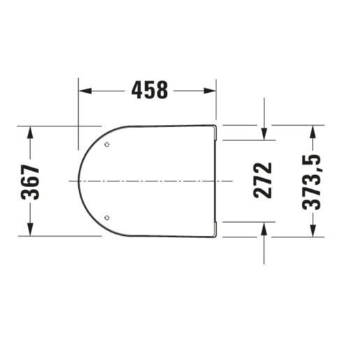 Duravit WC-Sitz Balcoon Überlappend, abn., m Abs, we. s-matt