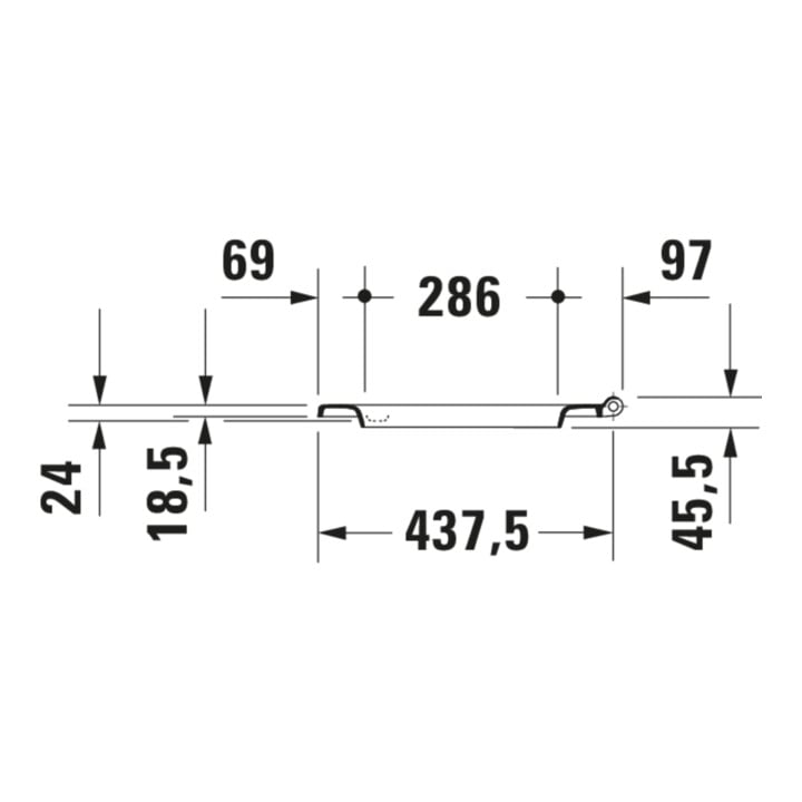 Duravit WC-Sitz Balcoon Überlappend, abn., o Abs, Clay ter ma