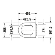 Duravit WC-Sitz Balcoon Überlappend, abn., o Abs, we. s-matt-4
