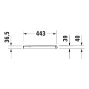 Duravit WC-Sitz Balcoon Überlappend, abn., o Abs, we. s-matt-5
