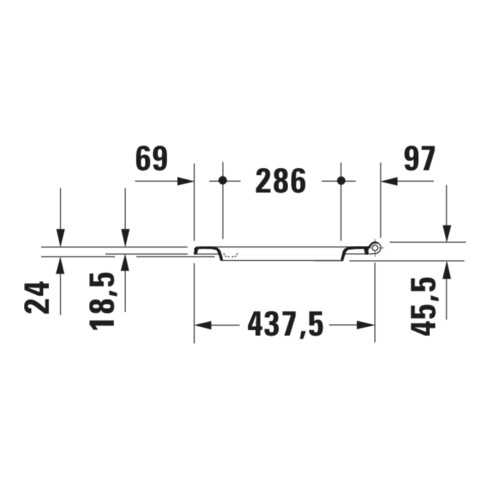 Duravit WC-Sitz Balcoon Überlappend, abn., o Abs, we. s-matt