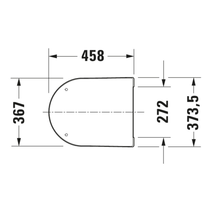 Duravit WC-Sitz Balcoon Überlappend, abn., o Abs, we. s-matt