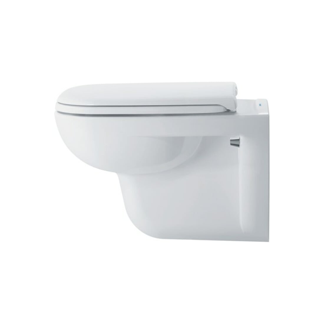 Duravit WC-Sitz D-Code Compact o. Absenkaut., Scharn. Edelstahl, weiß
