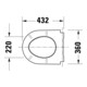 Duravit WC-Sitz D-Code m Absenkaut., abnehmb., Scharn. ES, weiß