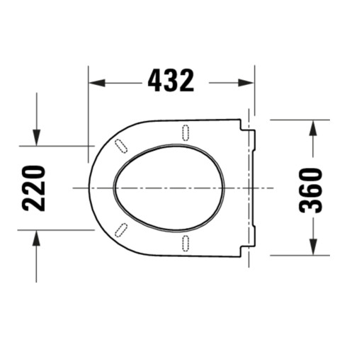 Duravit WC-Sitz D-Code m Absenkaut., abnehmb., Scharn. ES, weiß