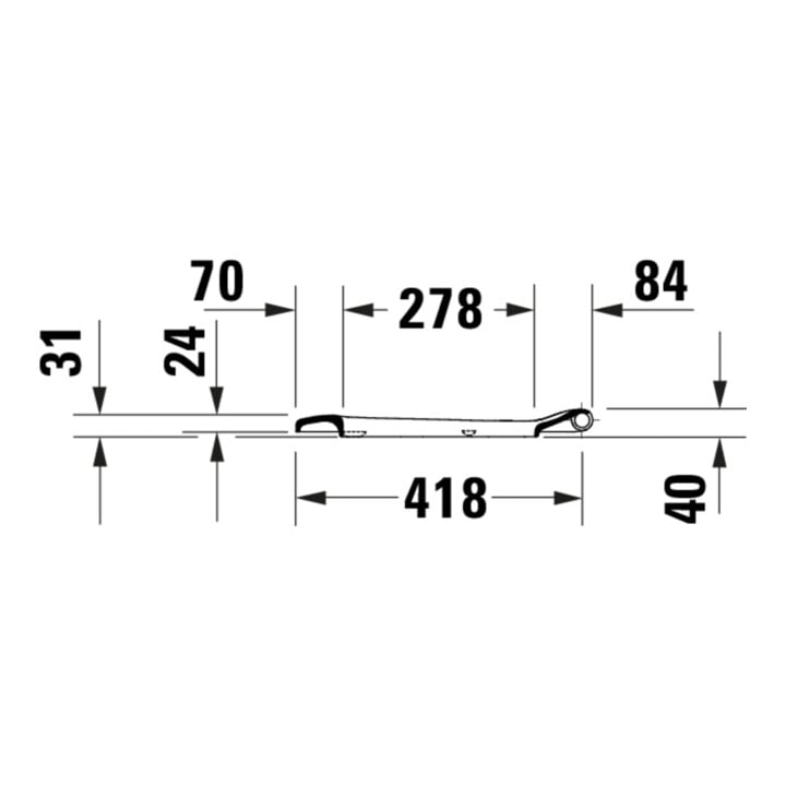 Duravit WC-Sitz D-Code m Absenkaut., abnehmb., Scharn. ES, weiß