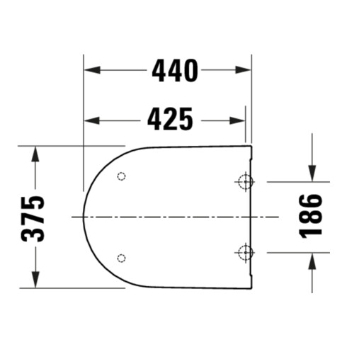 Duravit WC-Sitz D-Code m Absenkaut., abnehmb., Scharn. ES, weiß