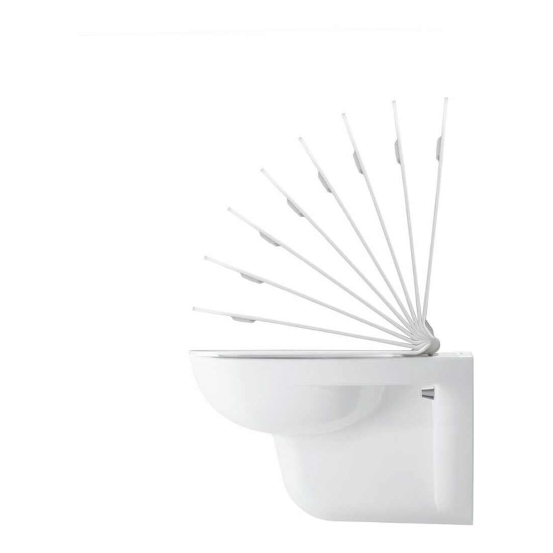 Duravit WC-Sitz D-Code m Absenkaut., Scharn. Kunststoff, weiß