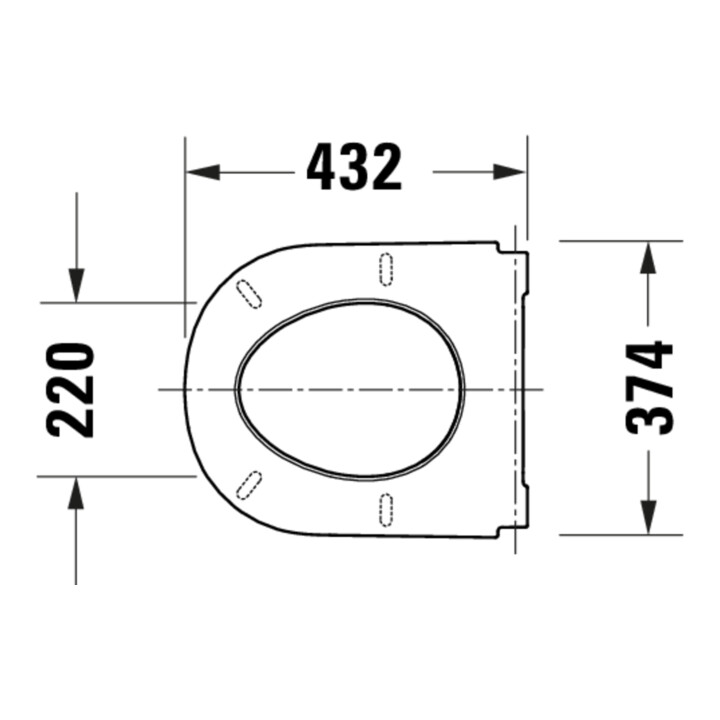 Duravit WC-Sitz D-Code mit Absenkautomatik, abnehmbar, weiß