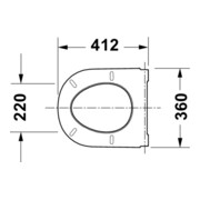 Duravit WC-Sitz D-Code mit Absenkautomatik, weiß-2