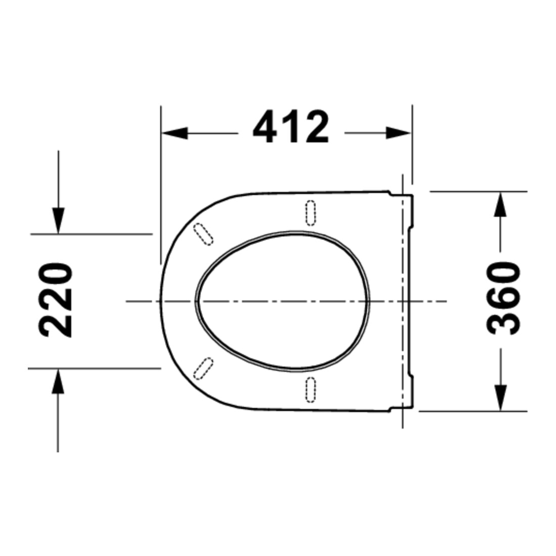 Duravit WC-Sitz D-Code mit Absenkautomatik, weiß