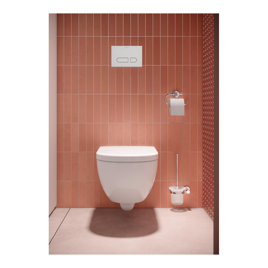 Duravit WC-Sitz D-Code o. Absenkaut., Scharn. Edelstahl, weiß