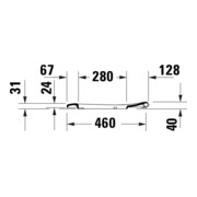 Duravit WC-Sitz D-Code o. Absenkaut., Scharn. Edelstahl, weiß-5