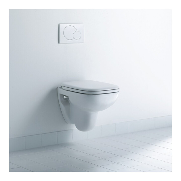 Duravit WC-Sitz D-Code o. Absenkaut. Scharniere Edelstahl, weiß