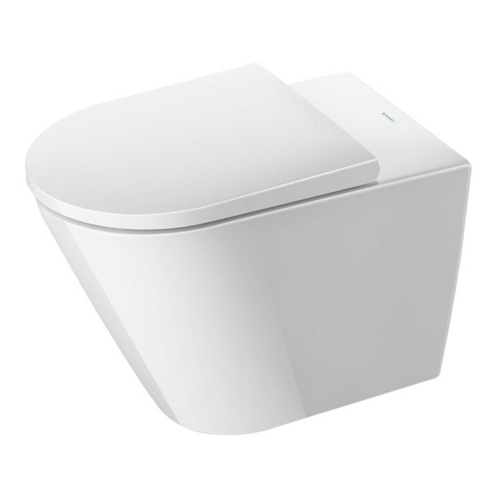 Duravit WC-Sitz D-Neo o. Absenkaut., Scharn. Edelstahl, weiß