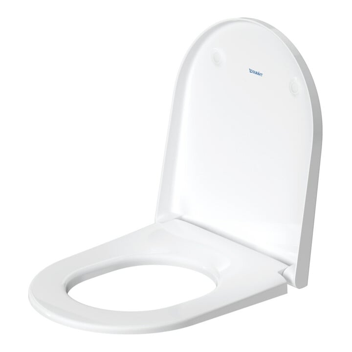 Duravit WC-Sitz D-Neo o. Absenkaut., Scharn. Edelstahl, weiß