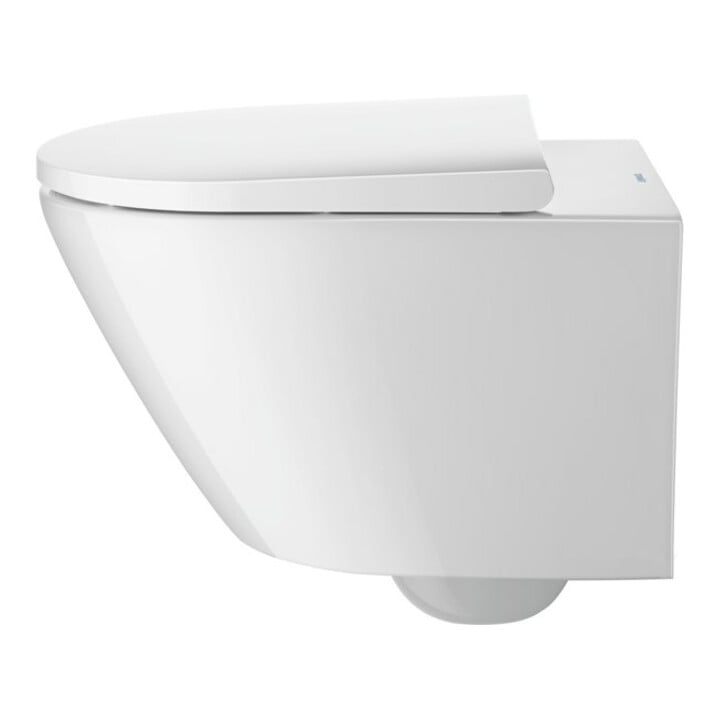 Duravit WC-Sitz D-Neo o. Absenkaut., Scharn. Edelstahl, weiß