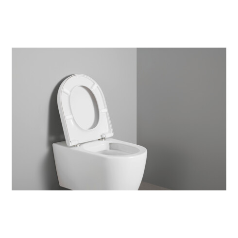 Duravit WC-Sitz D-shaped m Abs, abn., 43,2cm, Uni, Scha. ES, we.