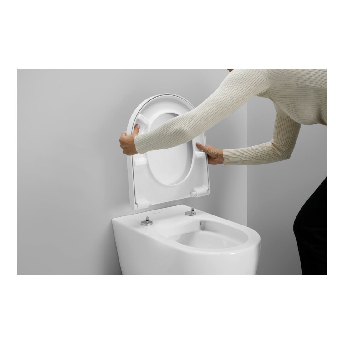 Duravit WC-Sitz D-shaped m Abs, abn., 43,2cm, Uni, Scha. ES, we.