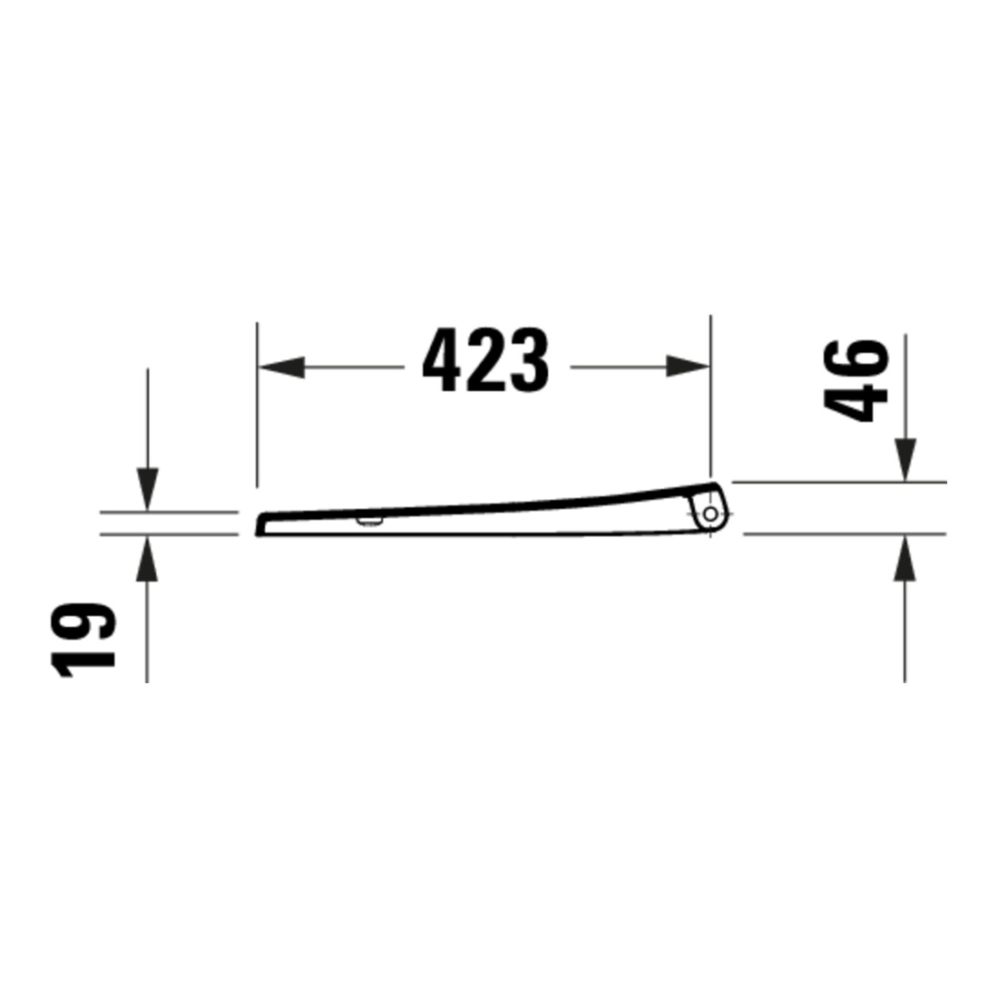 Duravit WC-Sitz D-shaped m Abs, abn., 43,8cm, Uni, Scha. ES, we.