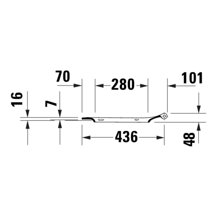 Duravit WC-Sitz D-shaped m Abs, abn., 45,1cm, Uni, Scha. ES, we.