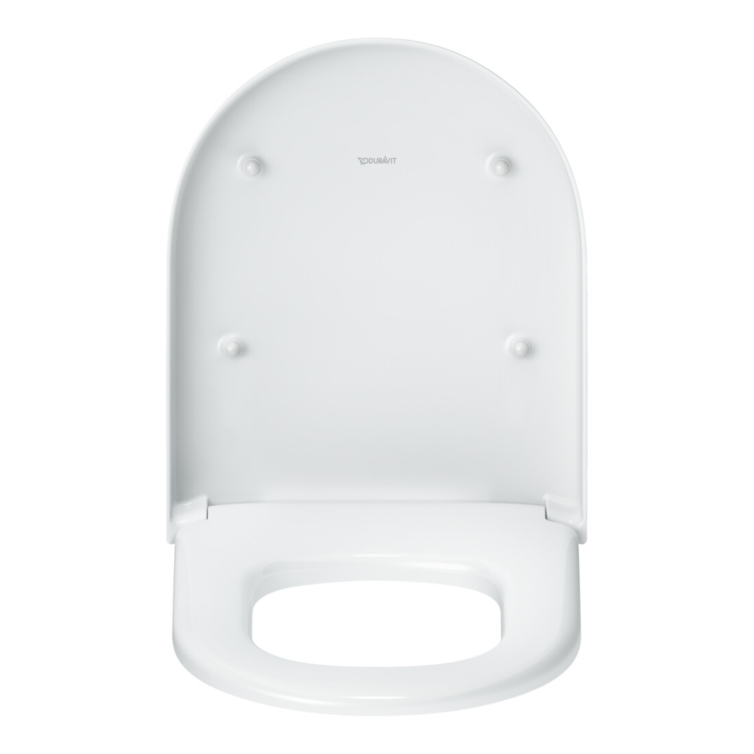 Duravit WC-Sitz D-shaped m Abs, abn., 45,5cm, Uni, Scha. ES, we.