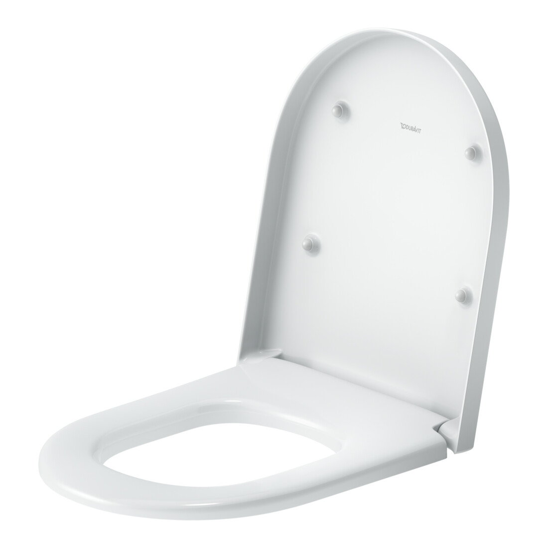 Duravit WC-Sitz D-shaped m Abs, abn., 45,5cm, Uni, Scha. ES, we.