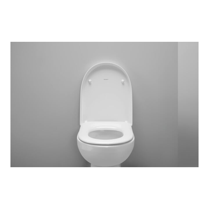 Duravit WC-Sitz D-shaped m Abs, abn., 45,7cm, Uni, Scha. ES, we.