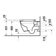 Duravit WC-Sitz Darling New Absenkautomatik abnehmbar weiß Scharnier ES