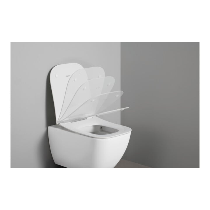 Duravit WC-Sitz eckig m Abs, abn., 43,4cm, Uni, Scha. ES, we.