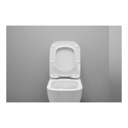 Duravit WC-Sitz eckig m Abs, abn., 43,4cm, Uni, Scha. ES, we.
