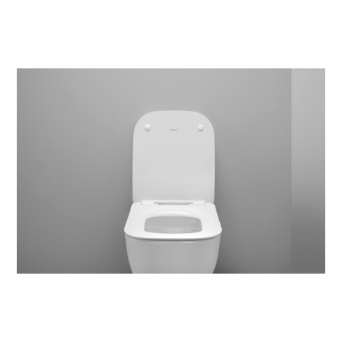 Duravit WC-Sitz eckig m Abs, abn., 43,4cm, Uni, Scha. ES, we.